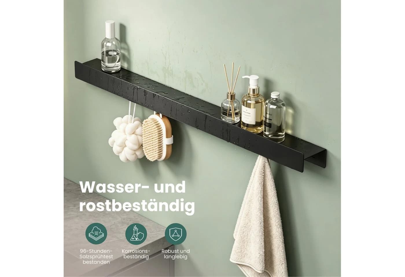 Mai & Mai Garderobenleiste Stalo-11 mit Ablage und Haken - Bild 5