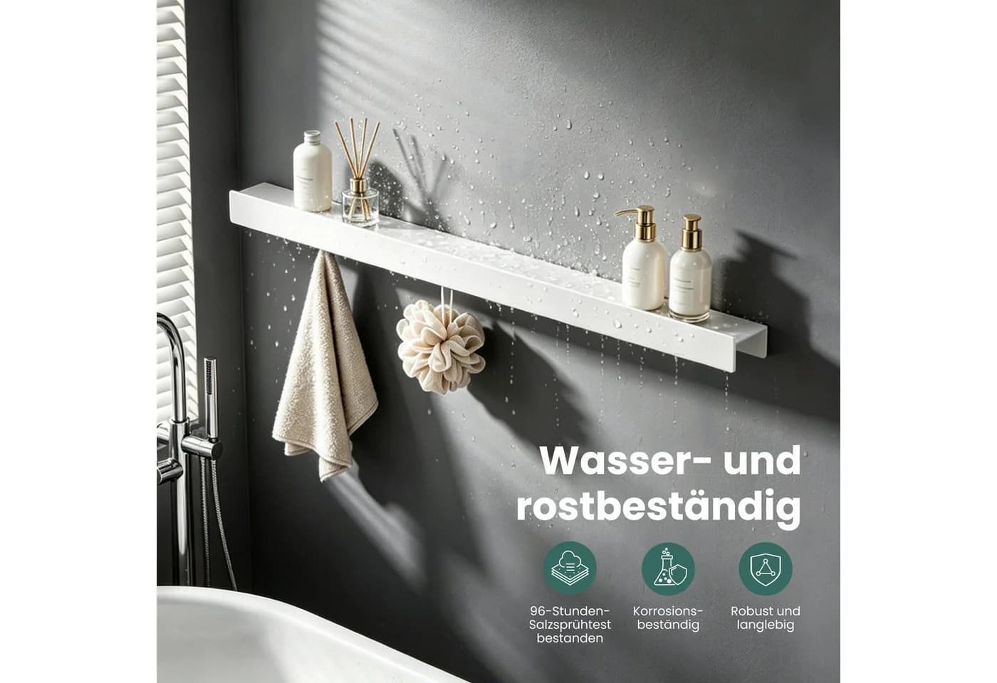 Mai & Mai Garderobenleiste Stalo-11 mit Ablage und Haken - Bild 5