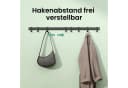 Mai & Mai Wandgarderobe Stalo-12 Aluminium mit verschiebbaren Haken Schwarz/Weiß Bild 1