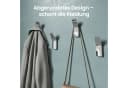Mai & Mai Wandgarderobe Kleiderhaken 4 Stück Silber Minimalistisch Bild 4