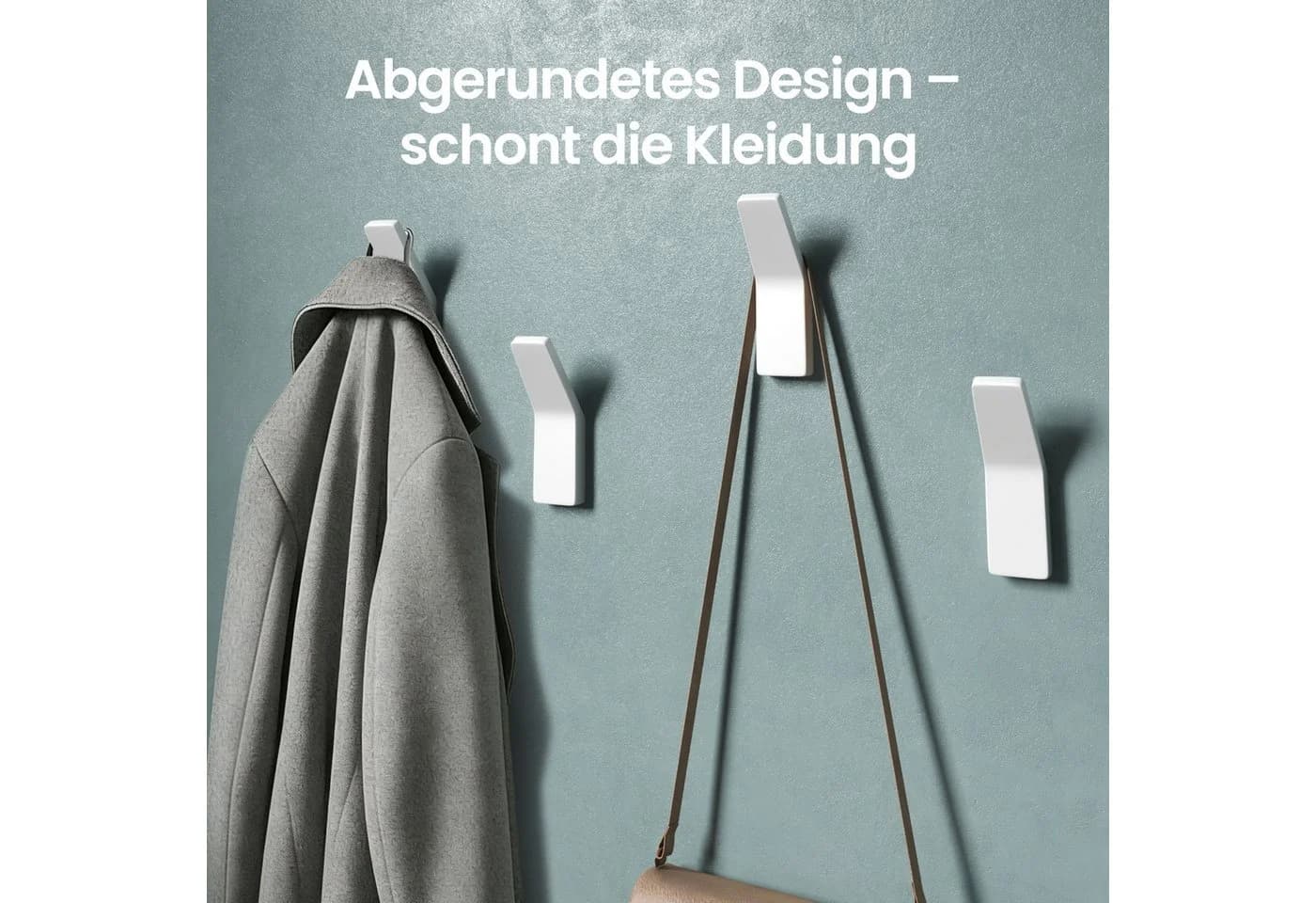 Mai & Mai Wandgarderobe Stalo-13 4er Set Weiß Silber Schwarz Gold Grau Roségold - Bild 4