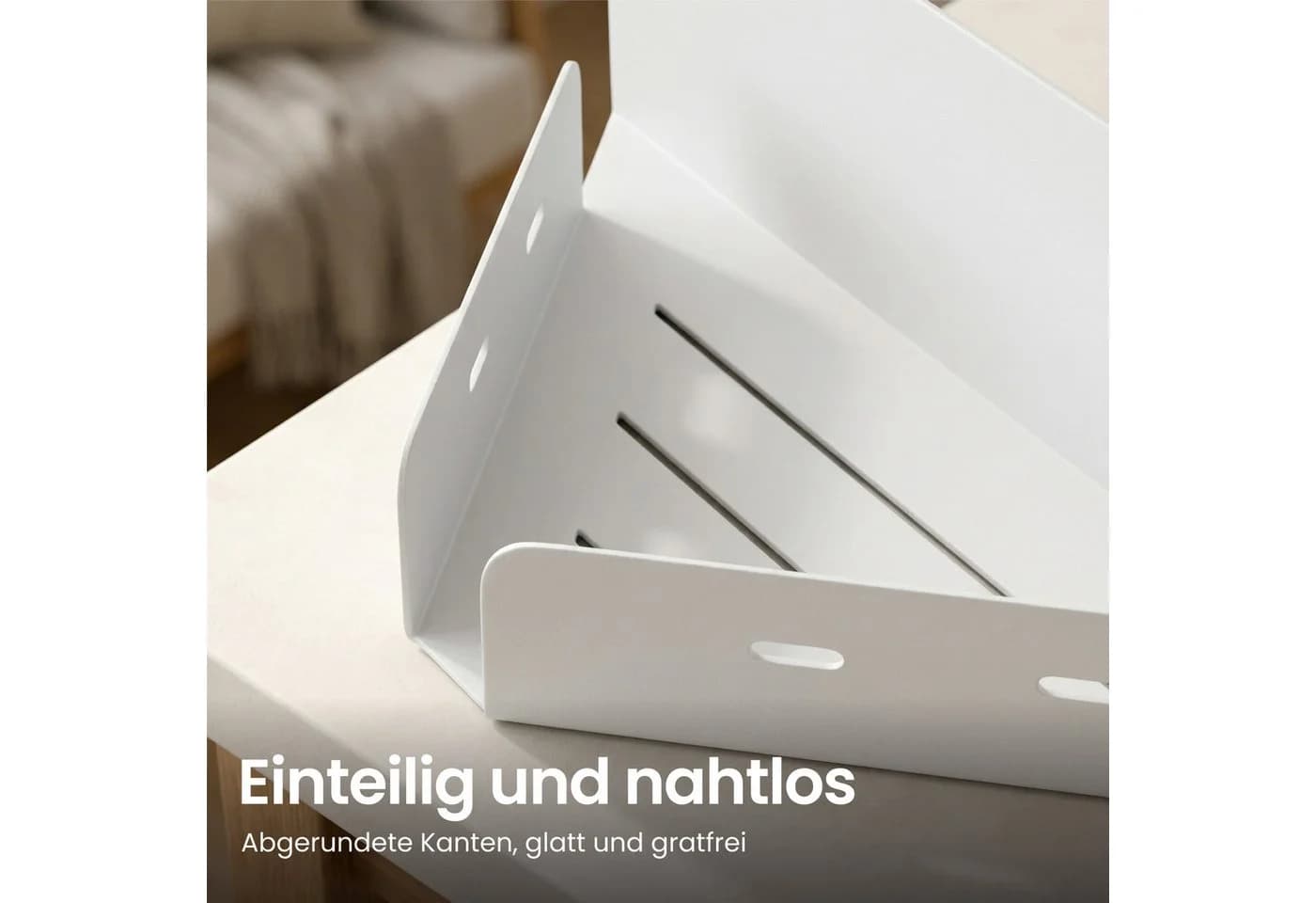 Mai & Mai Duschablage Eck-Badregal Reglo-07 Rostfrei Sandweiß/Schwarz