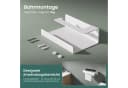 Mai & Mai Toilettenpapierhalter mit Ablage L-Form Aluminium Sandweiß Bild 5