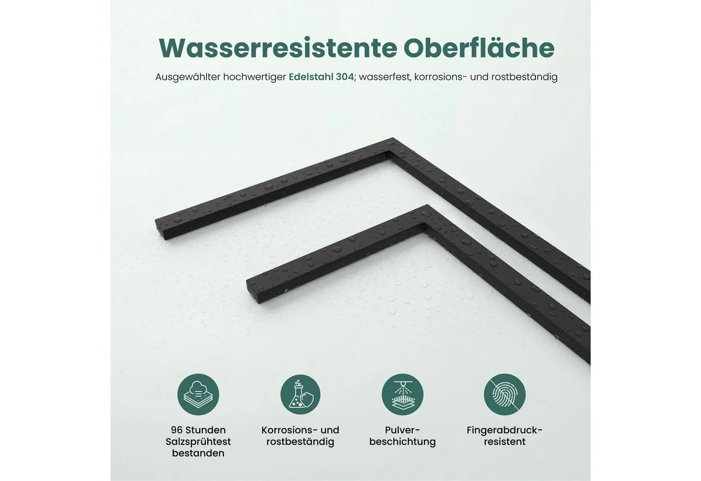 Mai & Mai Handtuchhalter Tavrin-02 Edelstahl Schwarz/Weiß - Bild 4