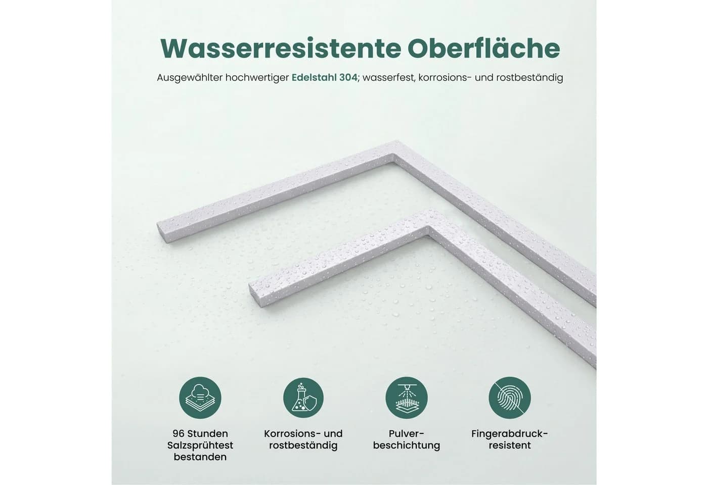 Mai & Mai Handtuchhalter Tavrin-02 Edelstahl freistehend 2 Stangen - Bild 4