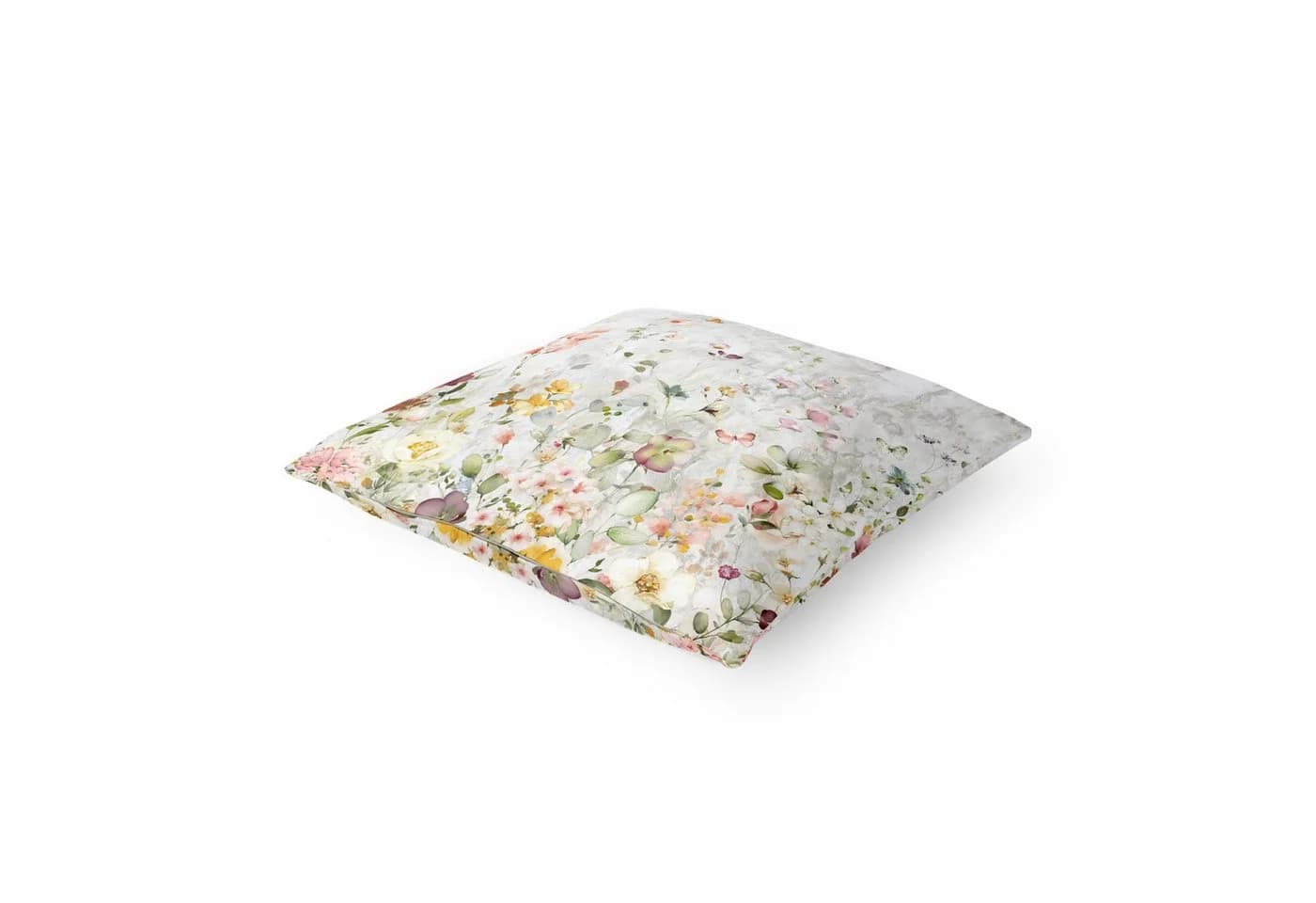 Bilderdepot24 Dekokissen bunt Blumen Canvas Bezug Steinoptik - Bild 5