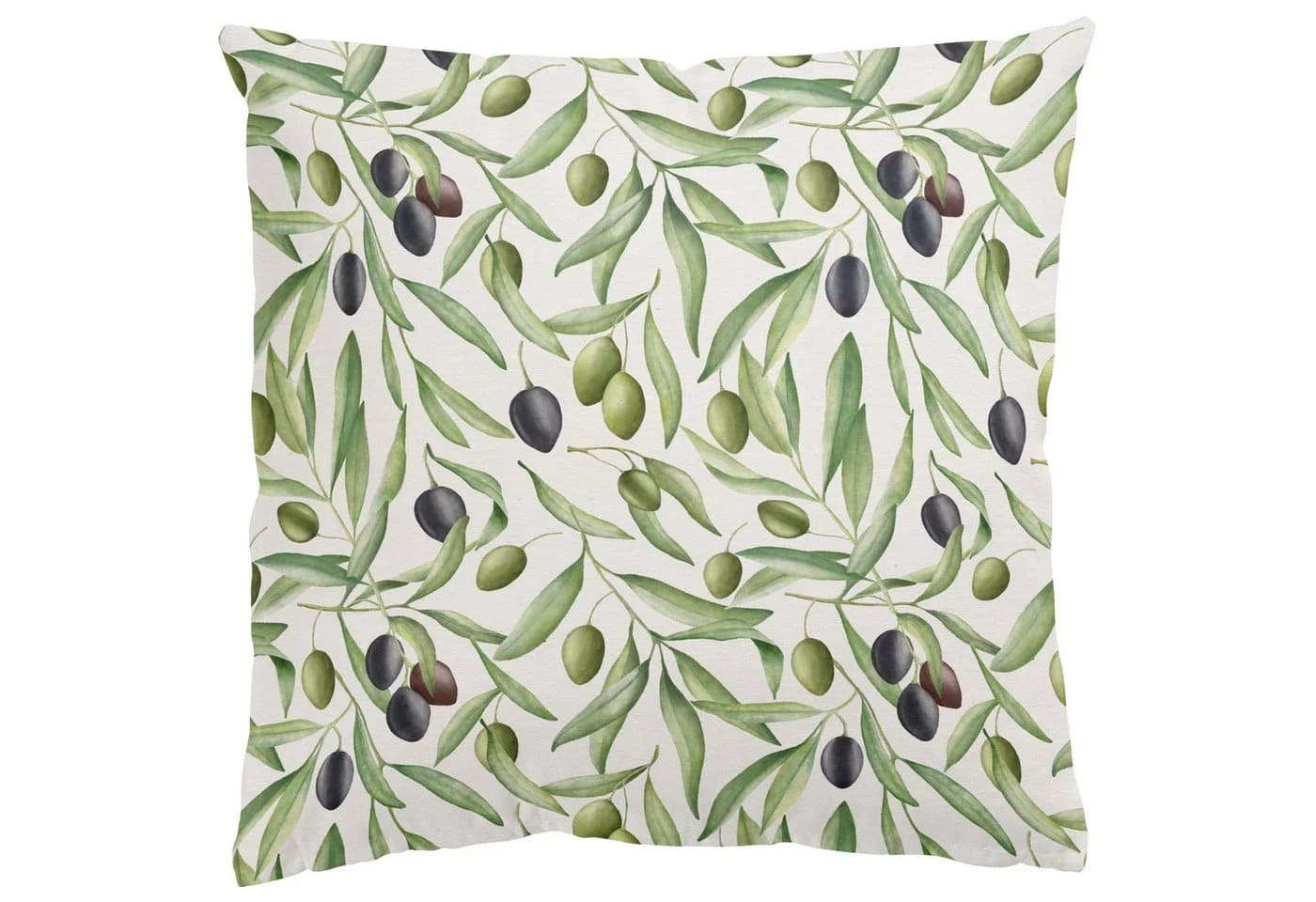 Bilderdepot24 Dekokissen grün Aquarell Muster Kissenhülle mit Reißverschluss - Bild 2