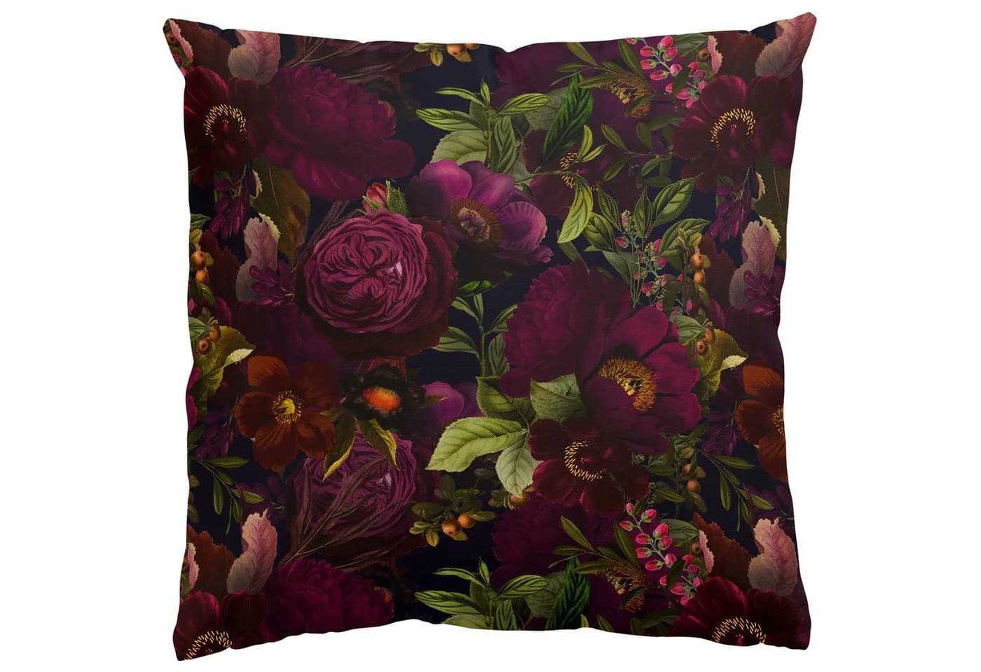 Bilderdepot24 Dekokissen Kissenhülle Violett Blumen Canvas - Bild 2