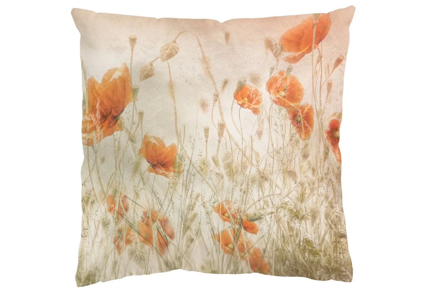 Bilderdepot24 Dekokissen Outdoor beige Blumen Kissenhülle wasserabweisend - Bild 2