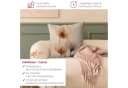 Bilderdepot24 Dekokissen Kissenhülle Beige Blumen I mit Reißverschluss Bild 1