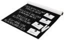 Bilderdepot24 Tafelfolie Magnetisch Selbstklebend Schwarz Bild 2