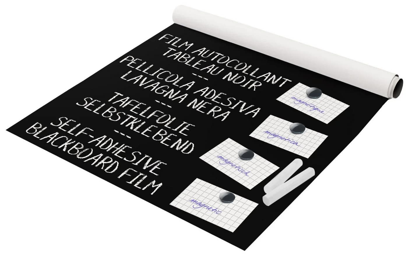 Bilderdepot24 Tafelfolie Magnetisch Selbstklebend Schwarz - Bild 2