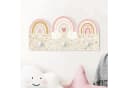 Bilderdepot24 Garderobenpaneel Rosa Weltall-Muster Holz Bild 1