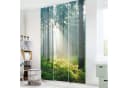 Bilderdepot24 Schiebegardine Enlightened Forest 3er Set Halbdurchlässig Bild 1
