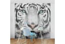 Bilderdepot24 Schiebegardine Weißer Tiger Motiv Polyester Bild 1