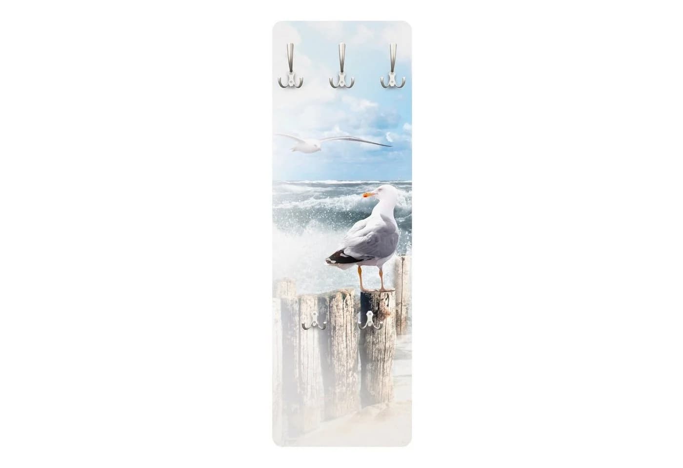 Bilderdepot24 Garderobenpaneel Blau Natur Strand Meer Tiere No.YK3 Absolut Sylt Design - Bild 2