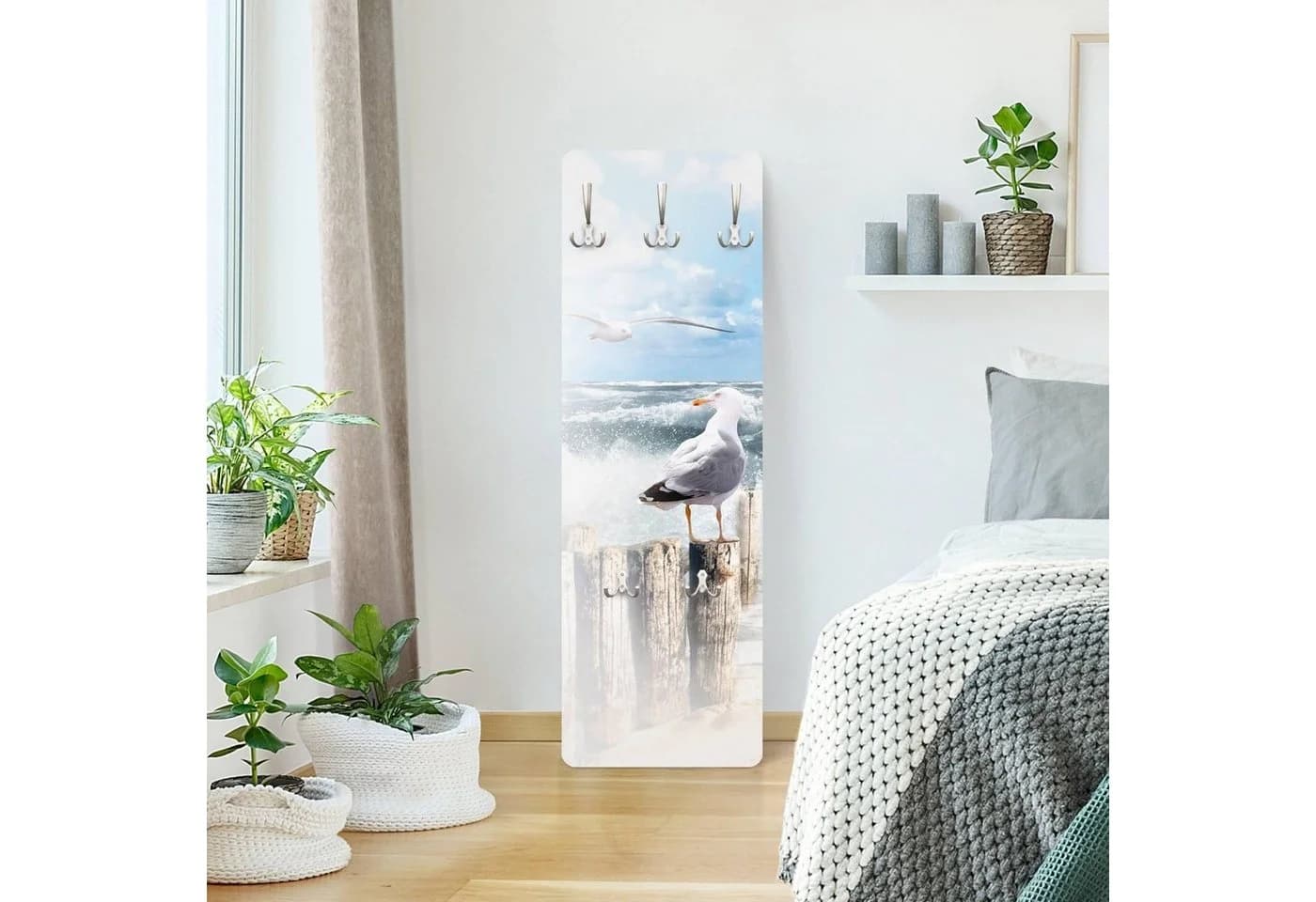 Bilderdepot24 Garderobenpaneel Blau Natur Strand Meer Tiere No.YK3 Absolut Sylt Design - Bild 3