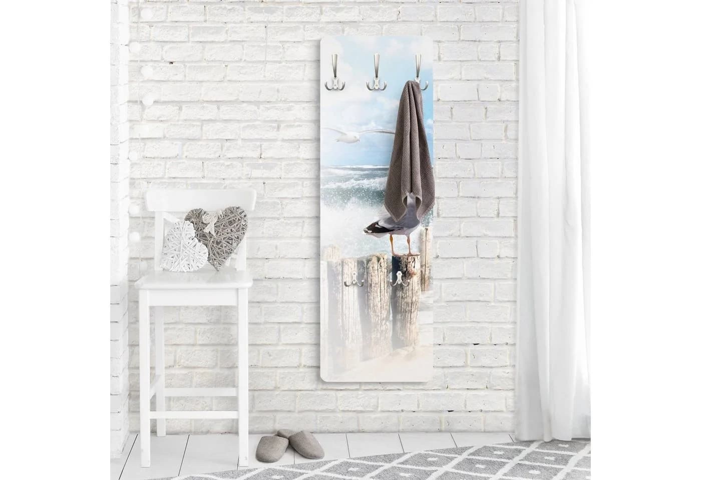 Bilderdepot24 Garderobenpaneel Blau Natur Strand Meer Tiere No.YK3 Absolut Sylt Design - Bild 4