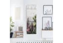 Bilderdepot24 Garderobenpaneel grau Floral Blumen Holzoptik mit Haken Bild 4