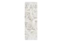 Bilderdepot24 Garderobenpaneel Weiss Blumen Design mit Haken Bild 2