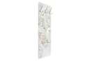 Bilderdepot24 Garderobenpaneel Weiss Blumen Design mit Haken Bild 5