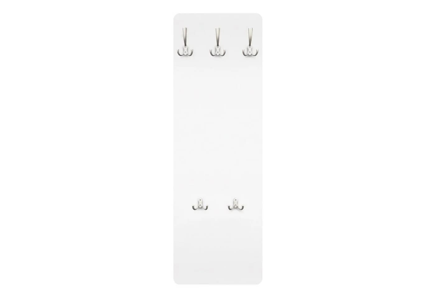 Bilderdepot24 Garderobenpaneel Polarweiß Modernes Wandpaneel mit Haken - Bild 2