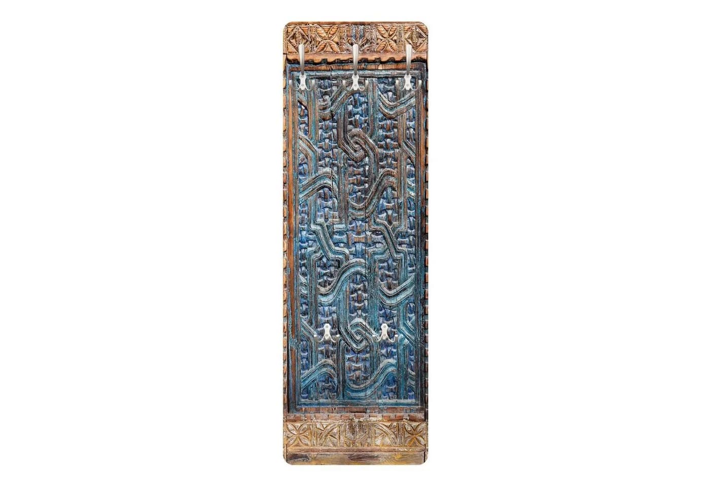 Bilderdepot24 Garderobenpaneel Orientalisch Blau mit Haken - Bild 2