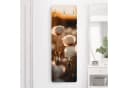 Bilderdepot24 Garderobenpaneel Beige Weiß Mohnblüten Design Bild 1