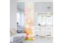 Bilderdepot24 Schiebegardine Modern Flächenvorhang Aquarell Rosen Orange Bild 1