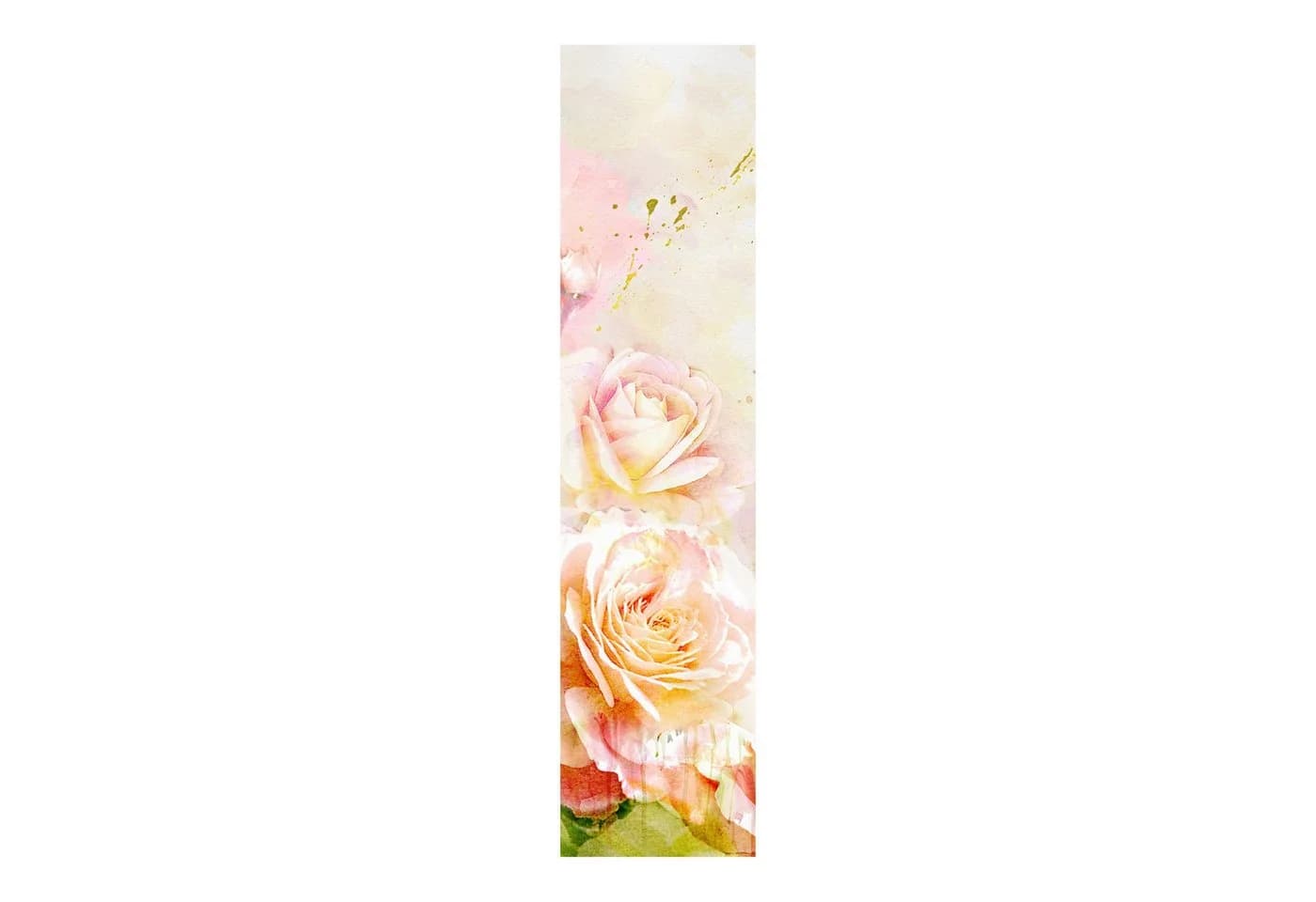 Bilderdepot24 Schiebegardine Modern Flächenvorhang Aquarell Rosen Orange - Bild 3