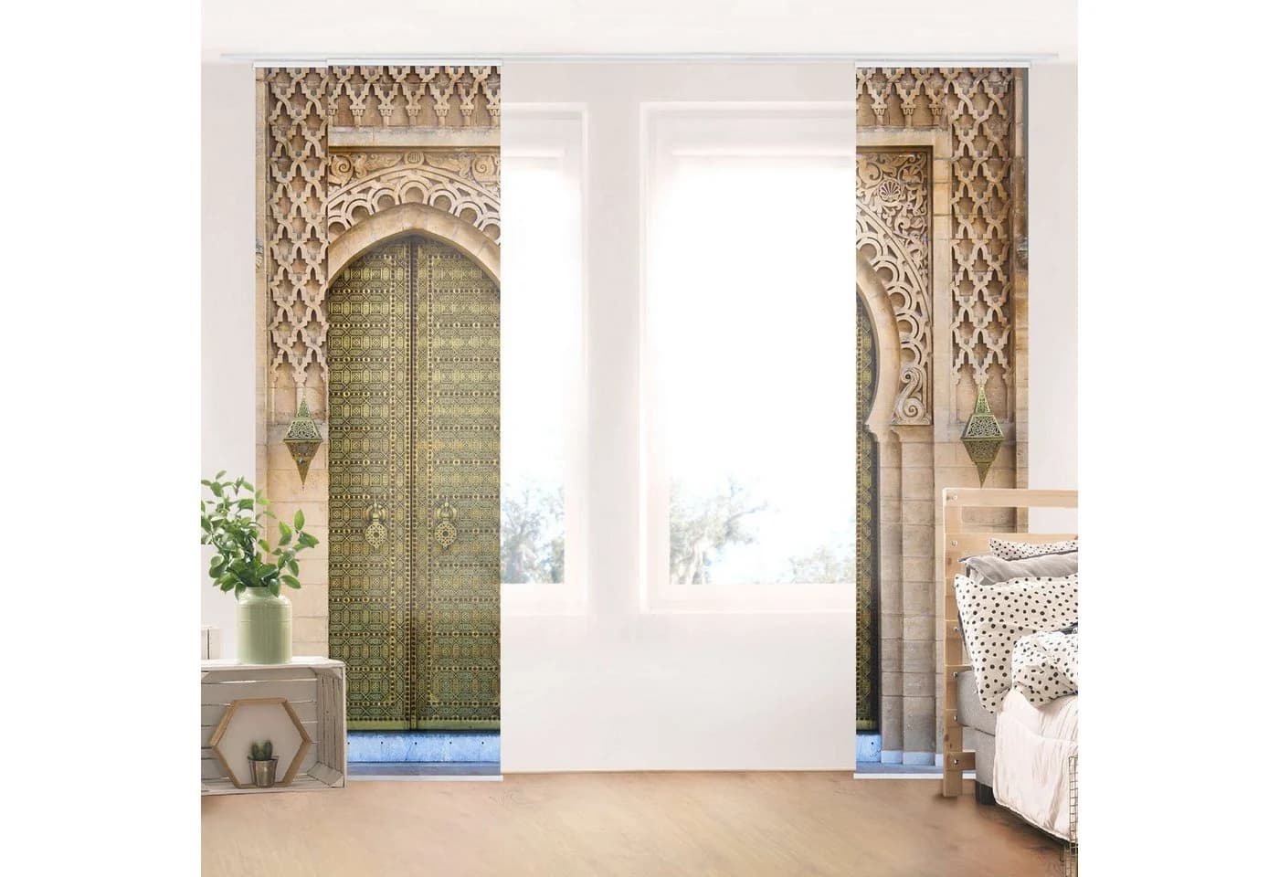 Bilderdepot24 Schiebegardine Oriental Gate Modern Polyester - Bild 3