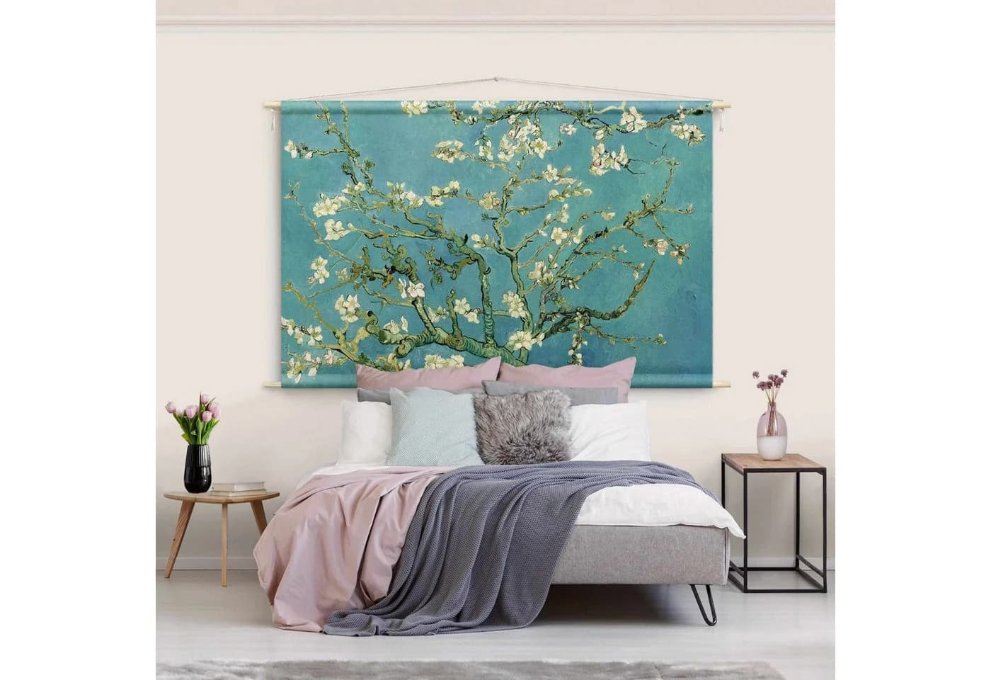 Bilderdepot24 Wandteppich Modern Blau Natur-Baumwolle - Bild 3