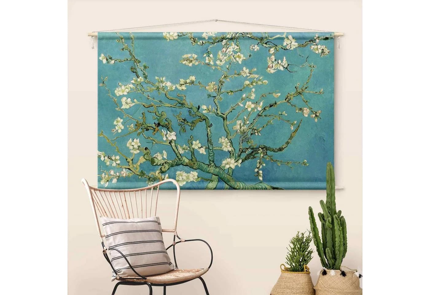 Bilderdepot24 Wandteppich Modern Blau Natur-Baumwolle - Bild 4
