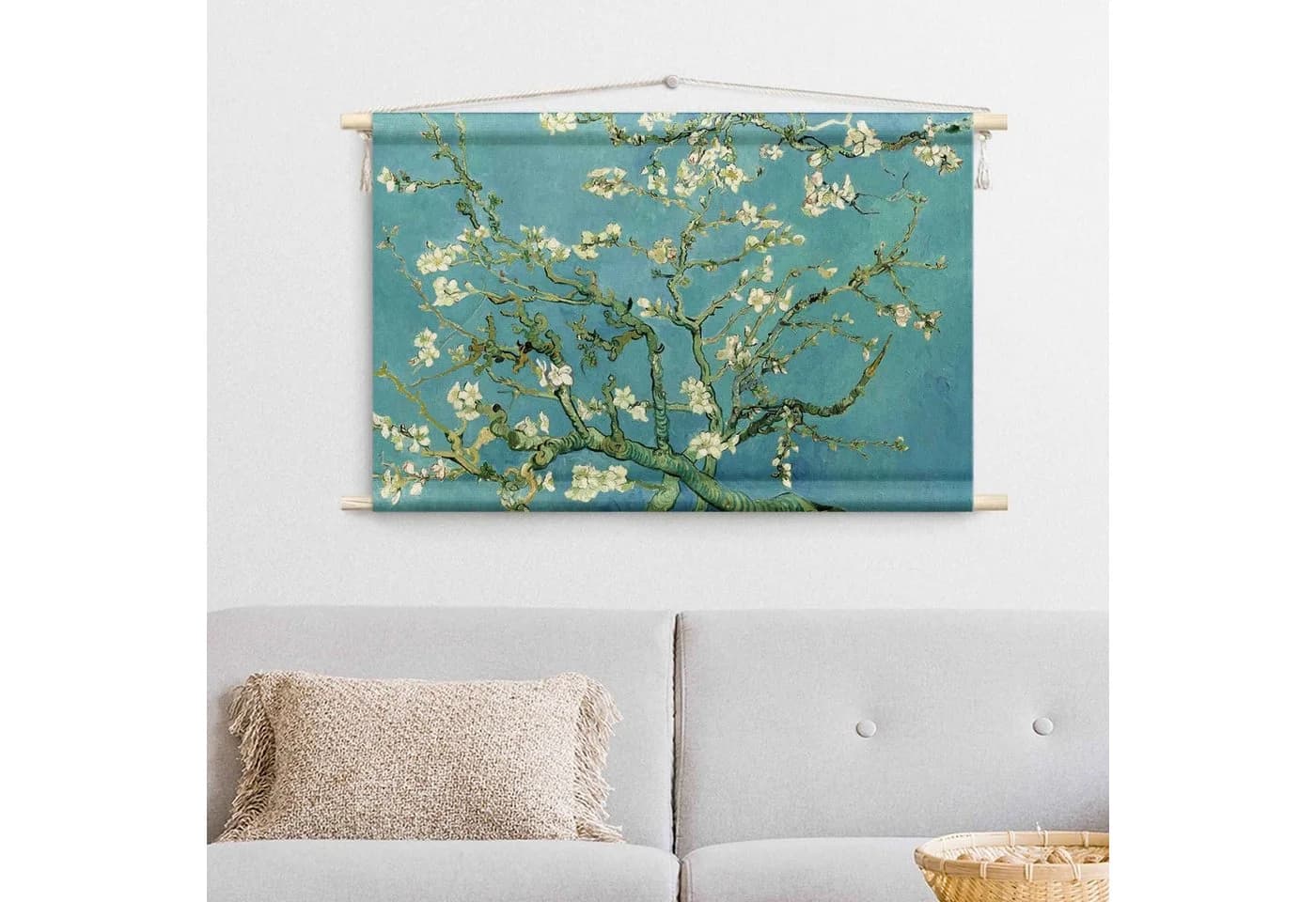 Bilderdepot24 Wandteppich Modern Blau Natur-Baumwolle - Bild 5