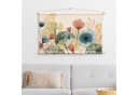 Bilderdepot24 Wandteppich Blumen Aquarell Weiß Modern Bild 5
