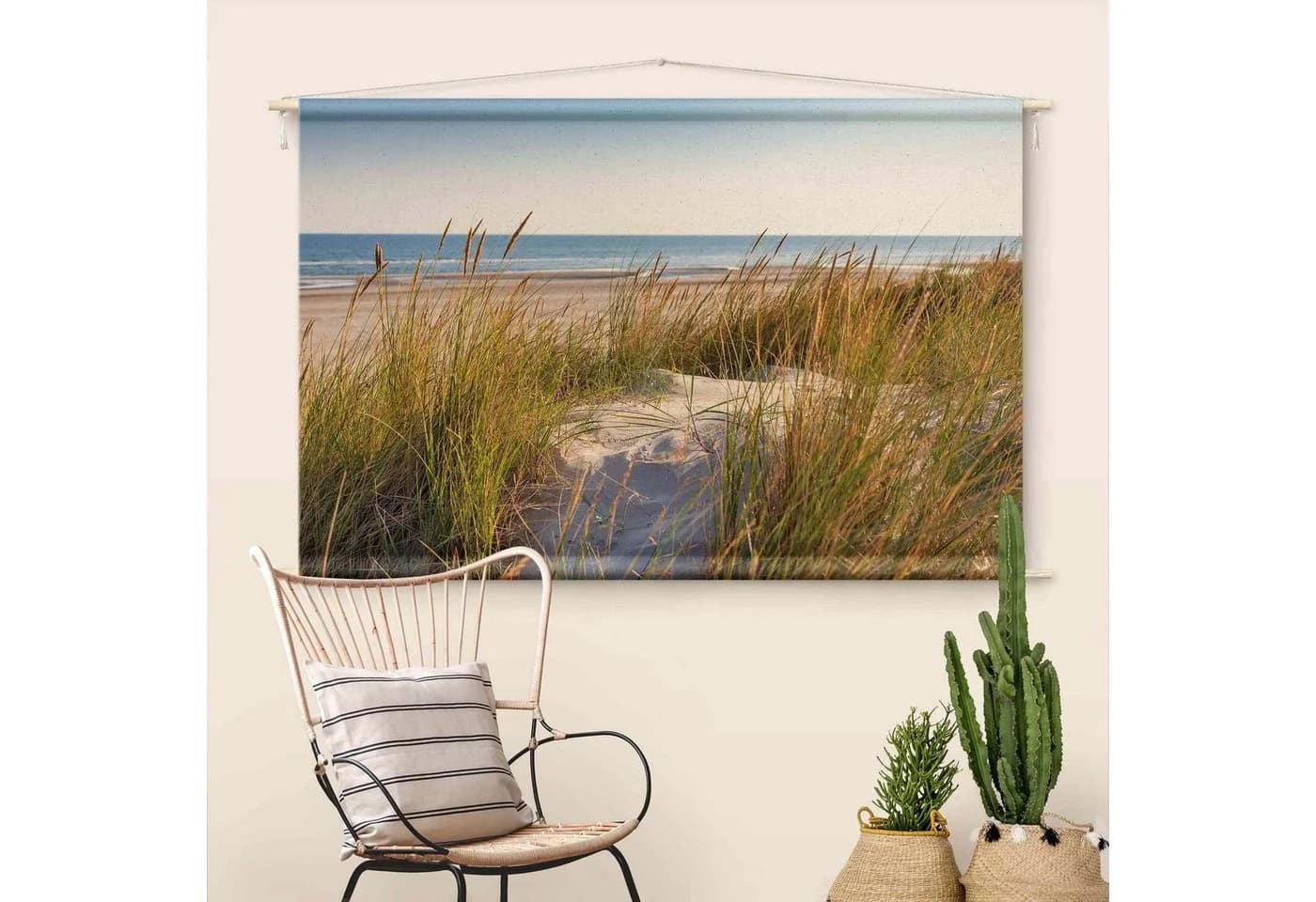 Bilderdepot24 Wandteppich modern Strand Natur beige - Bild 4