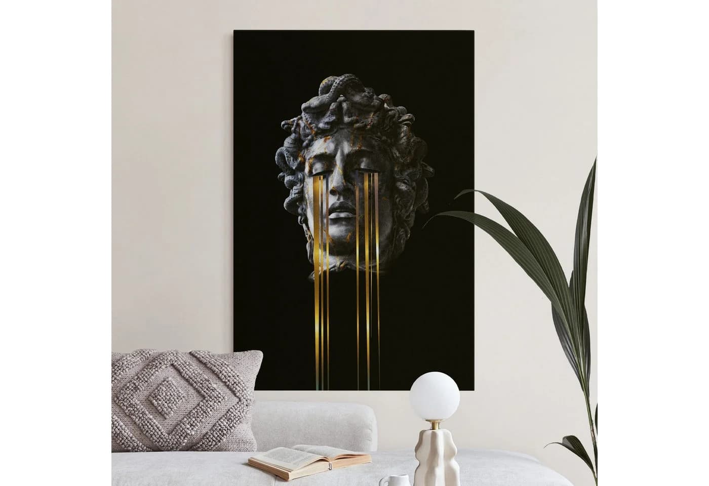 Bilderdepot24 Leinwandbild Akustikbild Abstrakt Modern Medusa