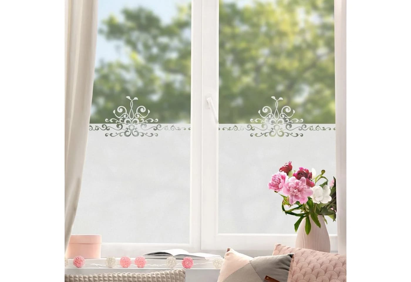 Bilderdepot24 Fensterfolie Royal Ornament Bordüre Muster - Bild 3