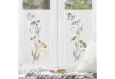 Bilderdepot24 Fensterfolie Blümchen II Weiß Statisch Haftend Bild 1
