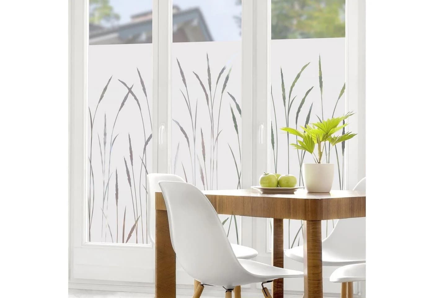 Fensterfolie Motiv Gräser Schilf II Blume - Bild 5
