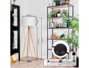 Hofstein Stehlampe - Boho Stehlampe Holz Stoff 154cm Bild 4