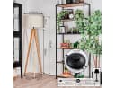 hofstein Stehlampe Boho-Design Holz Metall 50 cm 162 cm E27 Bild 4