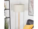 hofstein Stehlampe Boho-Design Holz Kiefernholz Bild 1