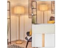 hofstein Stehlampe Boho-Design Holz Kiefernholz Bild 2