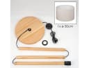 hofstein Stehlampe Boho-Design Holz Kiefernholz Bild 5