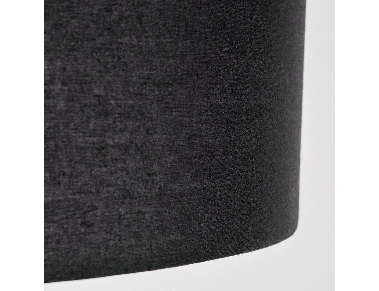 hofstein Stehlampe Holz Metall Boho-Design Fußschalter Ablagefläche Stoffschirm - Bild 3