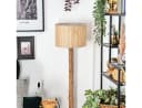 hofstein Stehlampe Boho-Design Schwarz/Beige E27 Bild 1