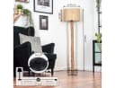 hofstein Stehlampe Boho-Design Schwarz/Beige E27 Bild 4