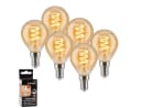 hofstein LED-Leuchtmittel 6er Set Kerze E14 Warmweiß Dimmbar Filament Bild 2
