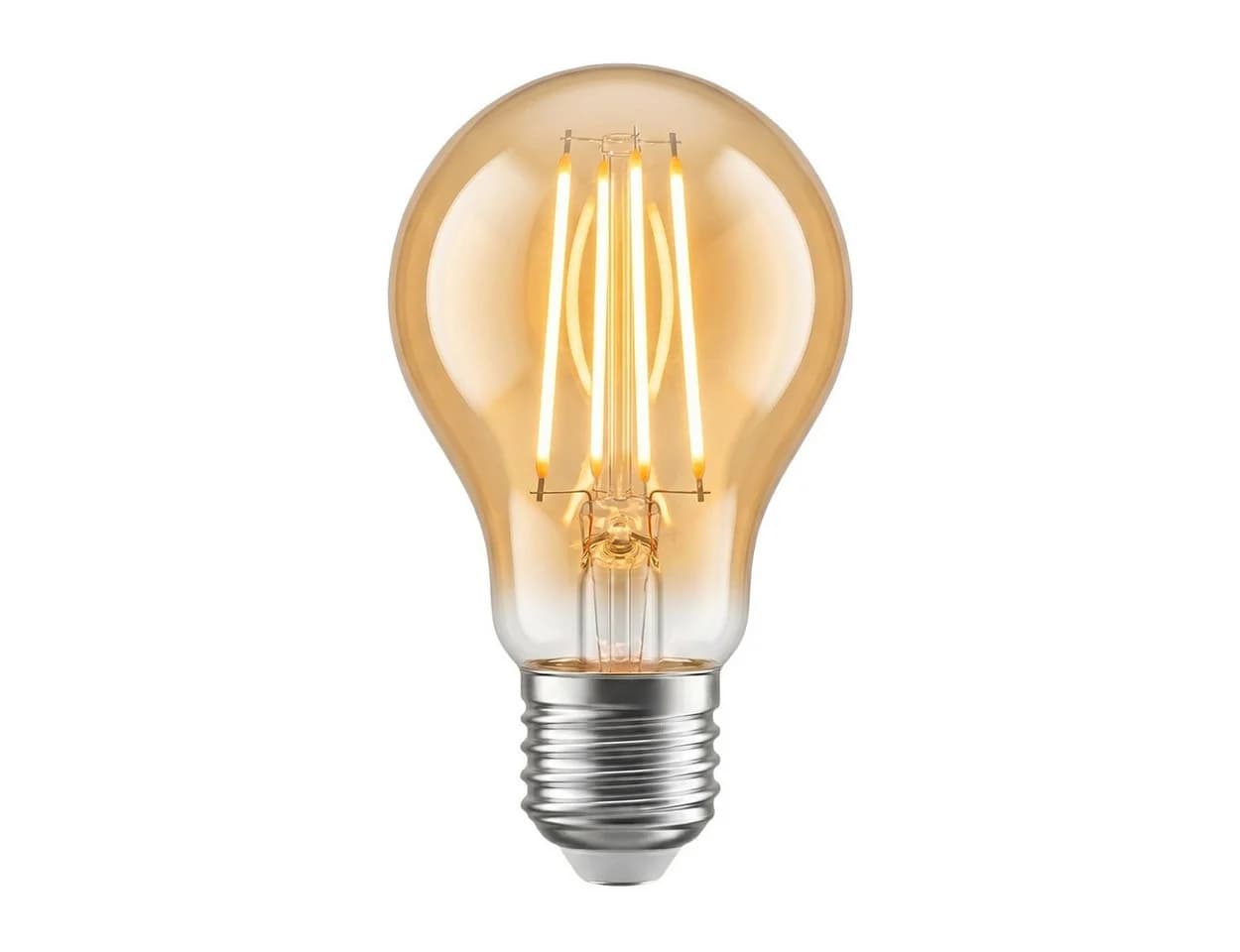 hofstein LED-Leuchtmittel 2er Set E27 7W Warmweiß Dimmbar Filament Amber - Bild 3